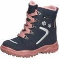 Superfit Mädchen HUSKY1 warm gefütterte Gore-Tex Schneestiefel, Blau Rosa 8010, 23 EU