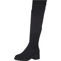 Tamaris Damen Overknee Stiefel, Frauen Stiefel,Comfort Lining,TOUCHit-Fußbett,uebergangsschuhe,Overknee-Boots,langschaftstiefel,Black,38 EU