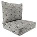 Outdoor 2PC Deep Deat Chair Cushion-TALIA NOIR RICHLOOM - Jordan Manufacturing 9740PK1-6553D
