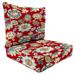 Outdoor 2PC Deep Deat Chair Cushion-DAELYN CHERRY RICHLOOM - Jordan Manufacturing 9740PK1-4290D