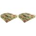 "Set of 2 Outdoor 18"" Wicker Chair Cushions-TAHITI SUNRISE RICHLOOM - Jordan Manufacturing 9915PK2-6225D"