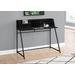 "Computer Desk / Home Office / Laptop / Storage Shelves / 48""L / Work / Metal / Laminate / Black / Contemporary / Modern - Monarch Specialties I 7547"