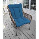 Outdoor Knife Edge Euro Style Chair Cushion- Sunbrella CAVAS REGATTA GLEN RAVEN - Jordan Manufacturing 9040PK1-3740H