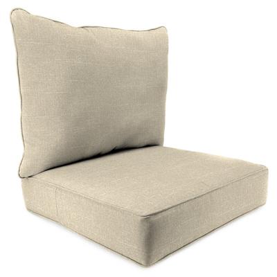 Outdoor 2PC Deep Deat Chair Cushion-TORY BISQUE RICHLOOM - Jordan Manufacturing 9740PK1-6208D