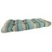 "Outdoor 44"" Wicker Loveseat Cushion-Sunbrella GETAWAY MIST GLEN RAVEN - Jordan Manufacturing 9925PK1-3576H"