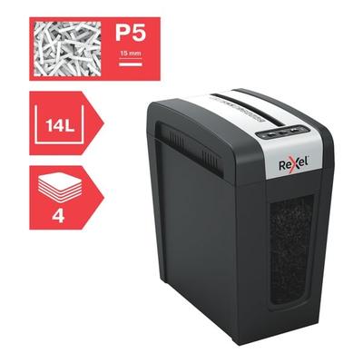 Rexel Aktenvernichter »Secure MC4-SL Slimline Whisper-Shred« P5 schwarz, 20.4x35.5x35.1 cm Image