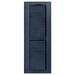 Alpha Shutters Cathedral Top Custom Open Louver Shutters Pair Vinyl, Solid Wood in Gray | 71 H x 18 W x 1 D in | Wayfair L318071049