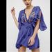 Free People Dresses | Free People Embroidered Floral Dress Kimono | Color: Blue | Size: S
