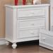 Harriet Bee Tazmin 3 Drawer Nightstand in White | 26.63 H x 24 W x 16 D in | Wayfair FC8D0EECD369463DBD3179F4FCCEADA2