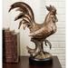 Gracie Oaks Krimhilde Ebros Large Country Western Rustic Decorative Rooster Chicken Statue | 14.25 H x 11.5 W x 5.75 D in | Wayfair