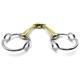 OTTE Cheltenham Running Gag German Silver Double Jointed Horse Bit Snaffle (15cm / 5.91inches)