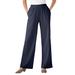 Plus Size Women's 7-Day Knit Wide-Leg Pant by Woman Within in Navy (Size 6X)