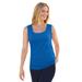 Plus Size Women's Rib Knit Tank by Woman Within in Bright Cobalt (Size 5X) Top