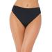 Plus Size Women's High Cut Cheeky Swim Brief by Swimsuits For All in Black (Size 10)