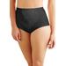 Plus Size Women's Tummy Panel Brief Firm Control 2-Pack DFX710 by Bali in Black (Size M)