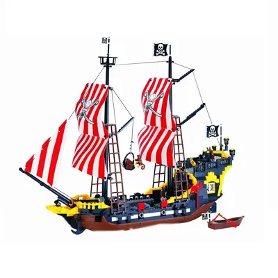 Bloc de construction grand bateau Pirate reine Anne vengeance phare impérial mer des caraïbes