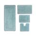 Casual Elegance 4-Pc. Bath Mat Set by Home Weavers Inc in Aqua (Size 4 RUG SET)