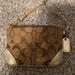 Coach Bags | Coach Small Wrist In Signature Canvas | Color: Tan | Size: Os