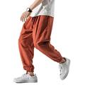 GMFOSEOZ Men's Harem Pants Joggers Men Summer Hip Hop Japanese Streetwear Sweatpants Trousers Joggers Male Red Joggers Men Asian-XXXL