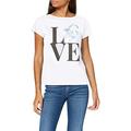 Love Moschino Women's T-Shirt, Optical White, 38
