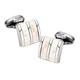 Cufflinks Direct White Mother of Pearl Mosaic Mens Wedding Gift Cuff Links (Cufflinks with Engraved Gift Box)