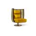 Barrel Chair - Marie Burgos Design Egoista 32" Wide Velvet Swivel Barrel Chair Velvet in Yellow | 39 H x 32 W x 32 D in | Wayfair SQ5214154