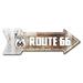 SignMission Decal-999629_Route 66 Rusty Arrow Decal Funny Home Décor 18" Wide Plastic/Acrylic in Brown/White | 10 H x 30 W x 1 D in | Wayfair