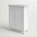 Three Posts™ Nantwich 26" W x 34" H x 13" D Free-Standing Bathroom Cabinet Manufactured Wood in White | 34.25 H x 26 W x 13 D in | Wayfair