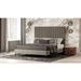 Everly Quinn Colson Low Profile Platform Bed Upholstered/Velvet in Gray | 65 H x 87 D in | Wayfair 10C92814D89248978D17E849112B52B8