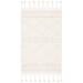 White 36 x 0.13 in Indoor Area Rug - Dakota Fields Geometric Handmade Tufted Wool/Ivory Area Rug Cotton/Wool | 36 W x 0.13 D in | Wayfair