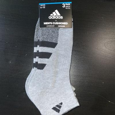 Adidas Underwear & Socks | Adidas Mens Cushioned Socks | Color: Black/Gray | Size: Os