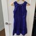 J. Crew Dresses | Jcrew Ruffled Shift Dress With Back Tie | Color: Blue/Purple | Size: Xs