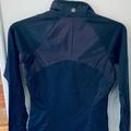 Athleta Tops | Athleta Xs Fitted Running Top Navy | Color: Blue | Size: Xs