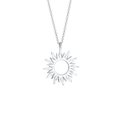 Elli Halskette Sonne Sun Strahlen Astro Symbol 925 Silber silberfarben Damen Image