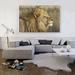 ARTCANVAS Lion in Savanah Home Decor - Wrapped Canvas Photograph Print Metal in Brown | 40 H x 60 W x 1.5 D in | Wayfair OPEPHO234-1L-60x40