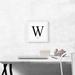 ARTCANVAS Modern Black & White Gray Serif Alphabet Letter W - Wrapped Canvas Textual Art Print Canvas, in Black/White | Wayfair ACIALP327-1L-12x12