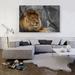 ARTCANVAS Lion Resting under the Tree - Wrapped Canvas Photograph Print Metal in Brown/Gray | 40 H x 60 W x 1.5 D in | Wayfair ACIDES56-1L-60x40