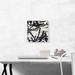 ARTCANVAS Black Lines on White Modern - Wrapped Canvas Painting Print Canvas, Wood in Black/Green/White | 12 H x 12 W x 0.75 D in | Wayfair