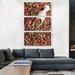 ARTCANVAS Pepper w/ Wooden Scoop Diner Restaurant Decor - 3 Piece Wrapped Canvas Photograph Print Set Metal in Red | 60 H x 40 W x 0.75 D in | Wayfair