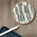 CounterArt Absorbent Stone Beverage Coasters - Set Of 4 - Glass Mosaic Stoneware in Blue/Brown | 0.5 H x 5 D in | Wayfair 208-00011