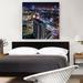 ARTCANVAS Manila Philippines Skyline at Night Square - Wrapped Canvas Photograph Print Canvas in White | 36 H x 36 W x 0.75 D in | Wayfair