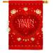 Ornament Collection Decorative 2-Sided Polyester Metal in Red | 40 H x 28 W in | Wayfair OC-VA-H-192412-IP-BO-D-US21-OC