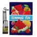 Breeze Decor Summer Fun in the Sun Impressions 2-Sided Polyester 1'6.5" x 1'1" Flag Set | 18.5 H x 13 W in | Wayfair