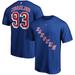 Men's Fanatics Branded Mika Zibanejad Blue New York Rangers Big & Tall Name Number T-Shirt