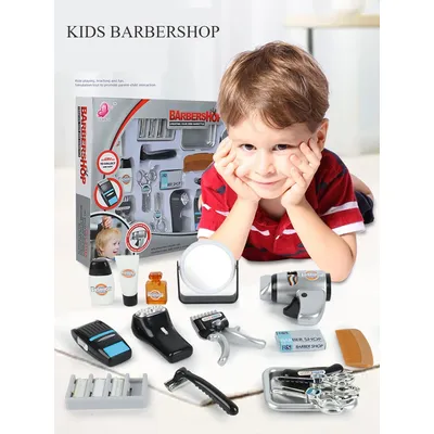 Kit de ciseaux de coiffure pour enfants tondeuse à cheveux rasoir coupe de cheveux jouet de