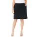 Plus Size Women's Suprema® Skort by Catherines in Black (Size 4X)