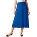 Plus Size Women's 7-Day Knit A-Line Skirt by Woman Within in Deep Cobalt (Size 3X)