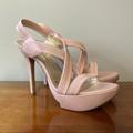 Jessica Simpson Shoes | Jessica Simpson Rose Pink Ashy Strappy High Heels 9.5 | Color: Pink | Size: 9.5
