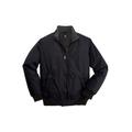 Men's Big & Tall Fleece-Lined Bomber Jacket by KingSize in Black (Size 4XL) Fleece Jacket