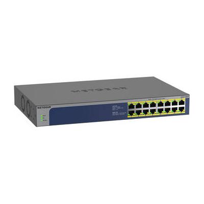 Netgear GS516PP 16-Port Gigabit PoE+ Compliant Unmanaged Switch GS516PP-100NAS